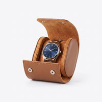 Étui de Voyage ROULEAU, 1 Montre, Cognac