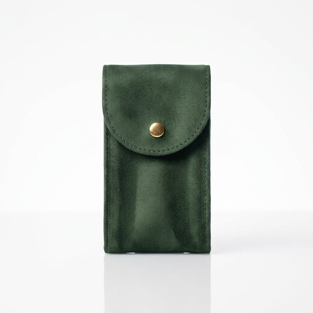 Étui à Montre ESCALE, Flanelle Vert Sapin