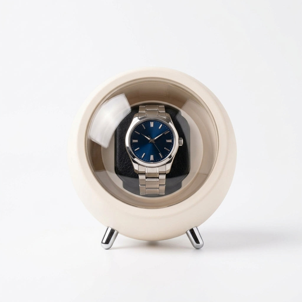 Remontoir à Montre ORBE, Sphère 14 cm, Blanc Cassé