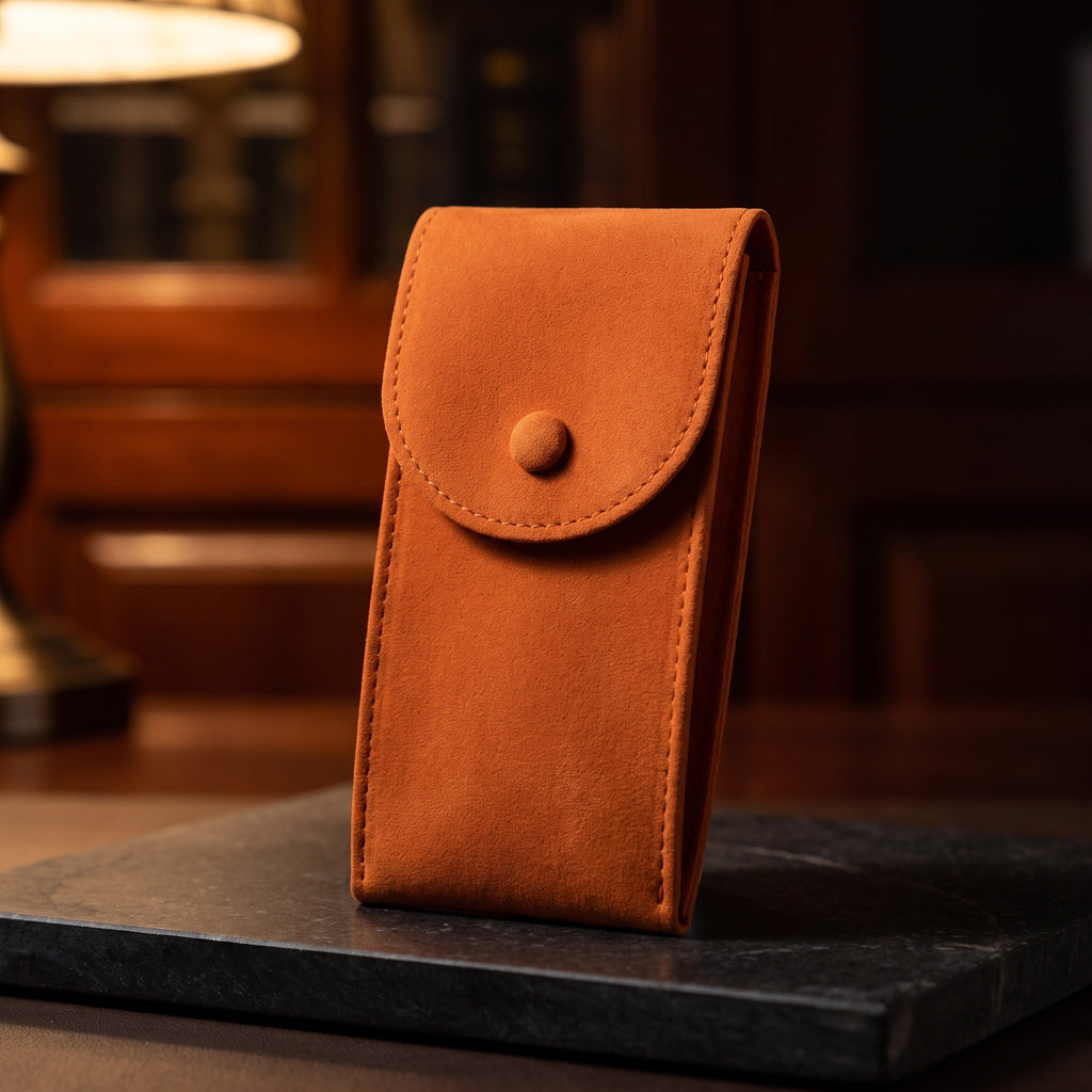 Étui à Montre NOMADE, Flanelle Orange