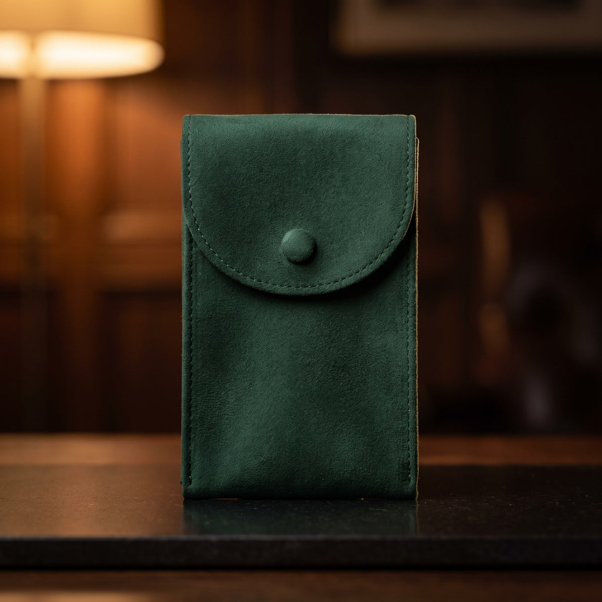 Étui à Montre NOMADE, Flanelle Vert Sapin