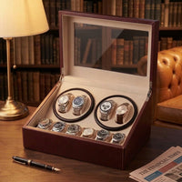 Remontoir CENTRAL - 4 Montres et Rangement fixe 6 Montres