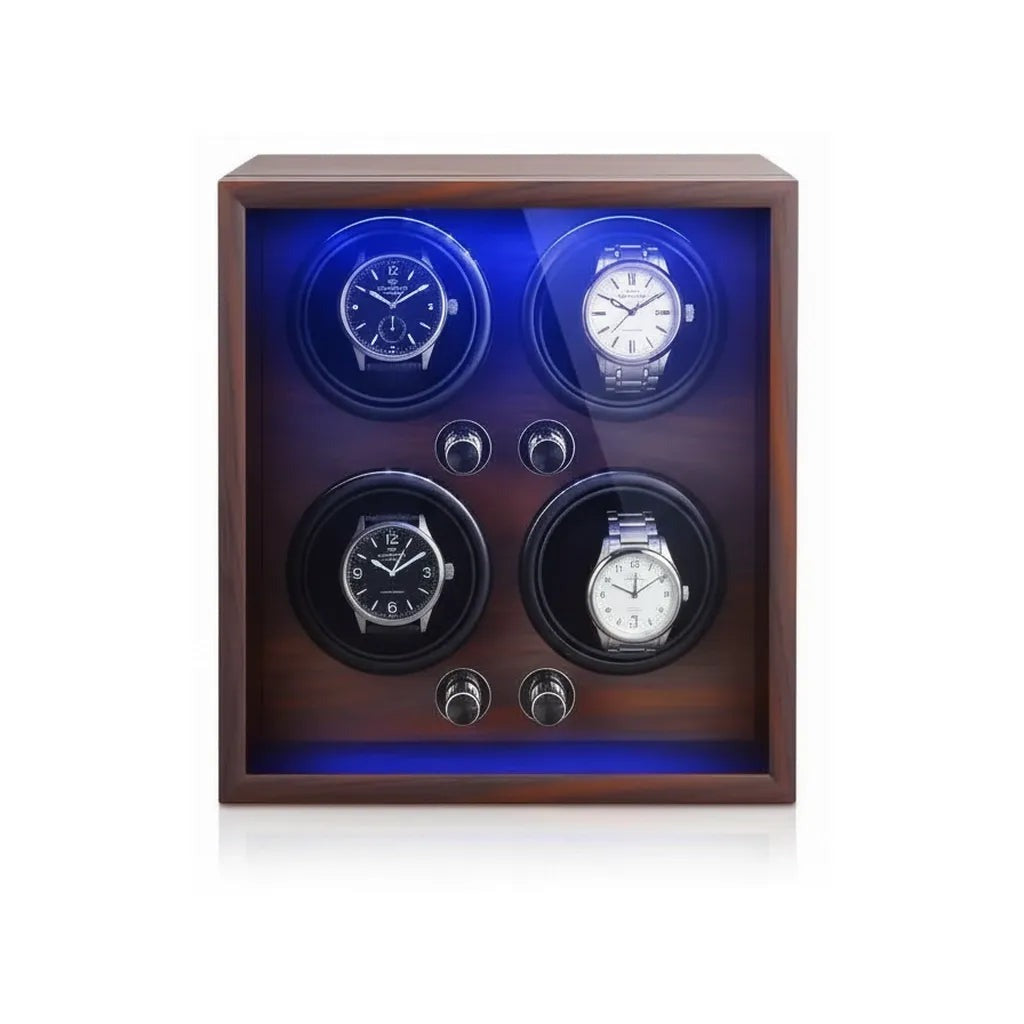 Remontoir à Montres ROUAGE, 4 Montres, Noir, vue de face