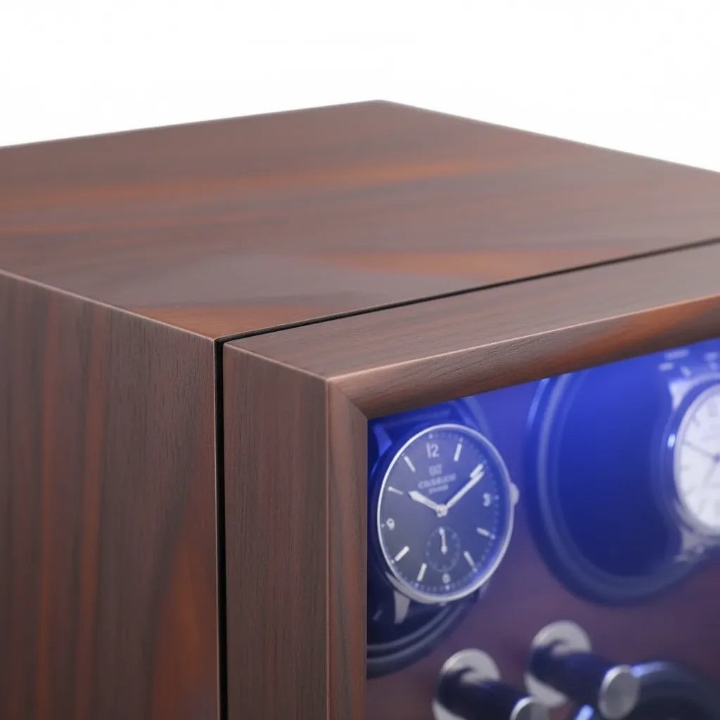 Finition bois du remontoir ROUAGE 4 Montres Noir
