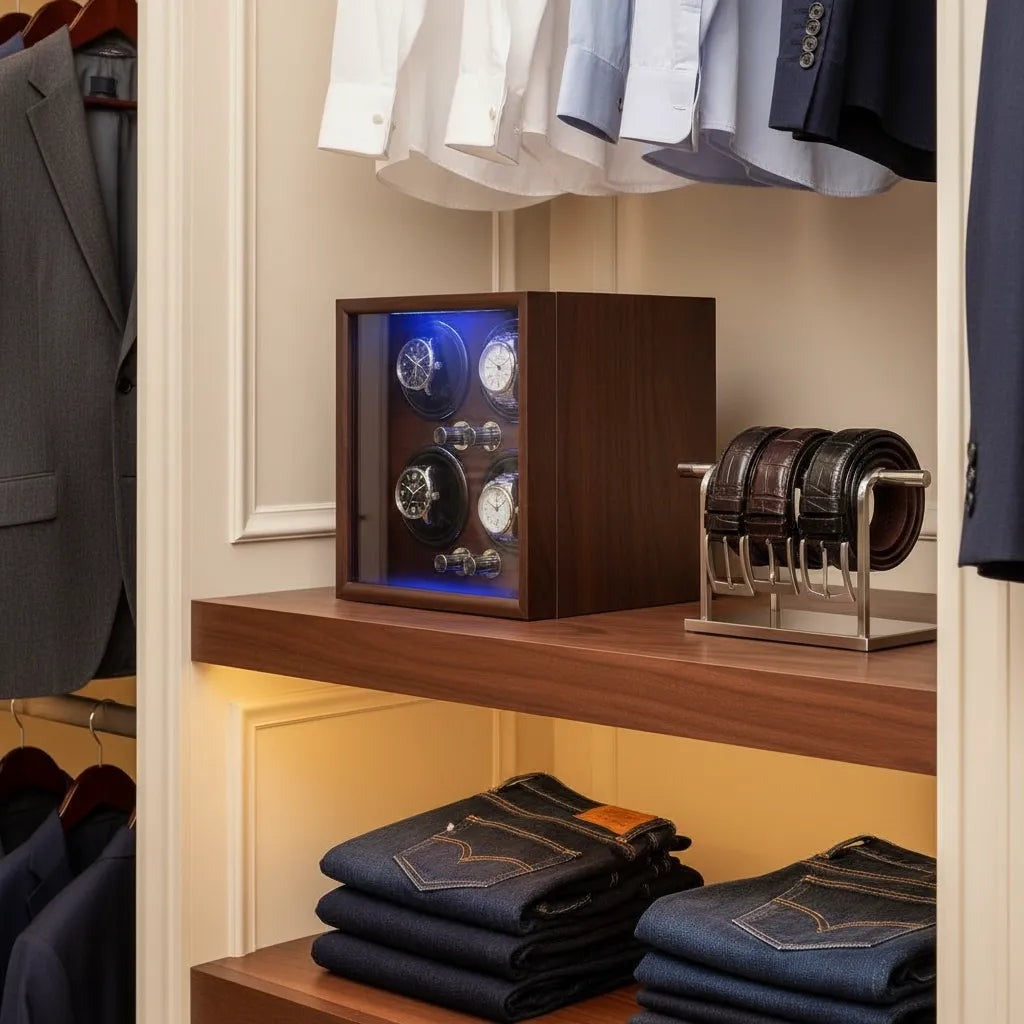 Remontoir ROUAGE 4 Montres Noir dans un dressing